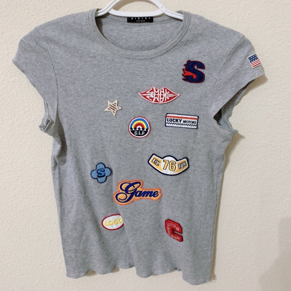 Sisley Tshirt Top with Patches